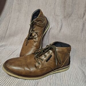 London Underground - Men's Size 8.5 Leather Dress Shoes Brown "Beckham